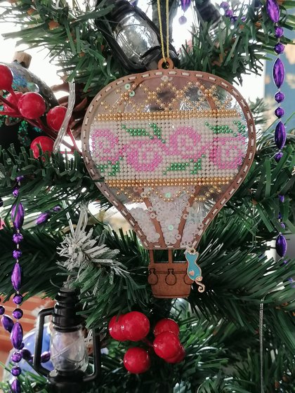 Работа «Гусь вышивусь - Воздушный шар розовый»