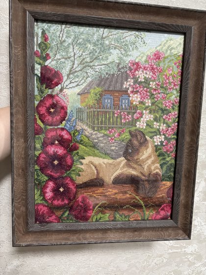 Работа «PANNA. Отдых под мальвой.»