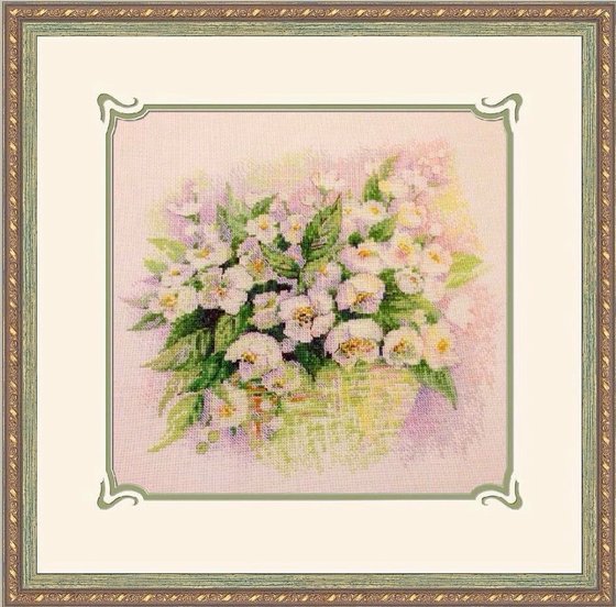 Работа «Акварельный жасмин»