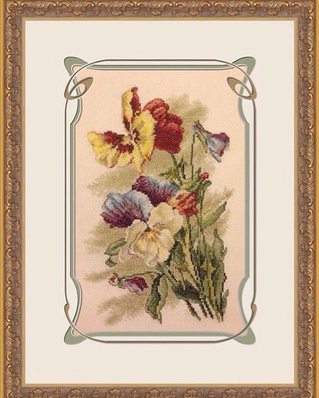 Работа «Анютины глазки»