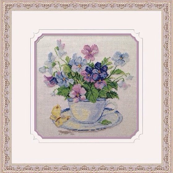 Работа «Анютины глазки»