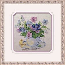 Работа «Анютины глазки»