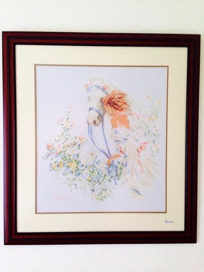 Работа «Девочка и лошадь»