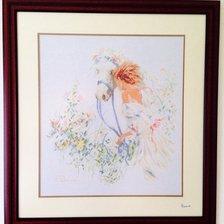 Работа «Девочка и лошадь»