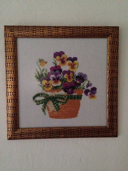 Работа «Анютины глазки»