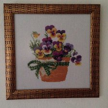 Работа «Анютины глазки»