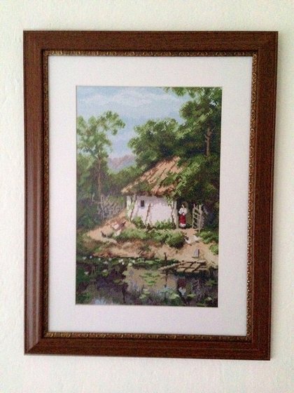 Работа «Хата у пруда»