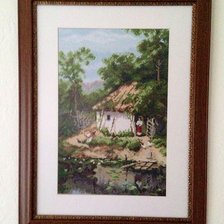 Работа «Хата у пруда»