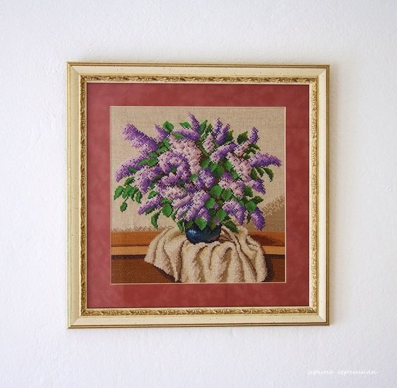 Работа «Букет сирени»