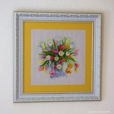 Работа «Акварельные тюльпаны»