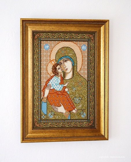 Работа «Богоматерь Акафистная-Хилендарская»