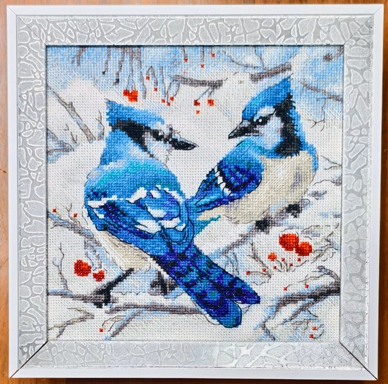 Работа «Голубые сойки от Риолис»