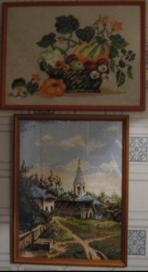 Работа «Московский дворик.   Натюрморт»