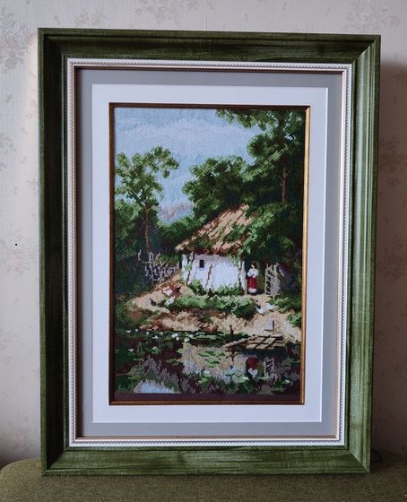 Работа «Хата у пруда»