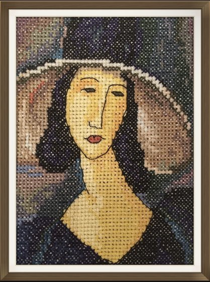 Работа «Портрет женщины в шляпе»