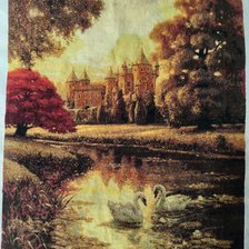 Работа «Замок с лебедями»