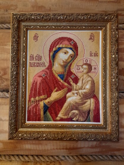 Работа «Тихвинская икона Богородицы»