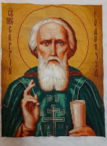 Работа «Икона образа Преподобного Сергия Радонежского.»