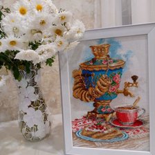 Работа «"Самовар" от Риолис. Вышивается шерстью.»