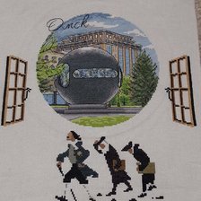 Работа «"Омск". Вышивала по авторским схемам 2-х дизайнеров.»