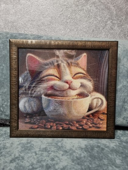 Работа «Котяра с кофе»
