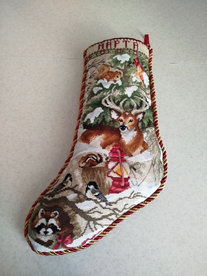 Работа «Сапожок  для  младшей  внучки.»