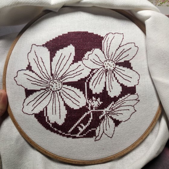 Работа «Монохром_цветы»