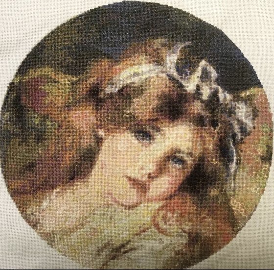 Работа «По мотивам картины Маковского «детская головка»»