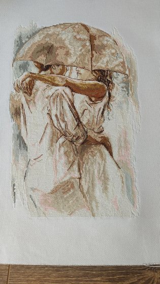 Работа «Двое под зонтом»