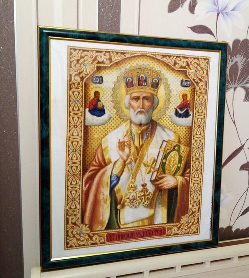 Работа «Икона СВ. Николая Чудртворца»