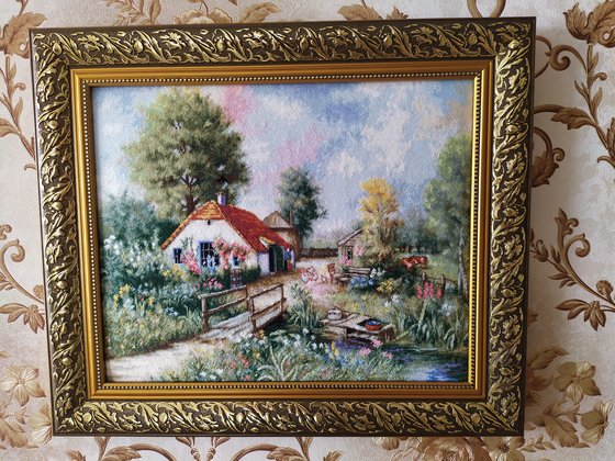 Работа «Деревенский пейзаж»