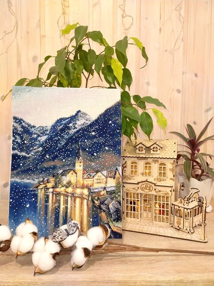 Работа «Вечерний Гальштат, диз. Анастасия Арнаутова.»