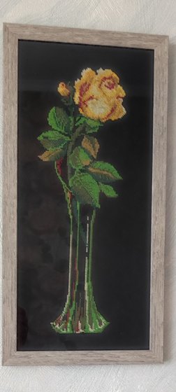 Работа «Роза желтая»