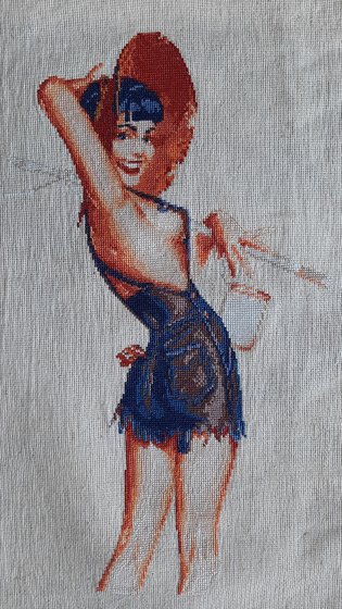 Работа «"Девушка в шортах", арт.5-061, Кларт»