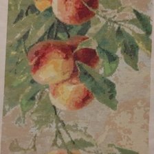 Работа «Ветка с персиками»