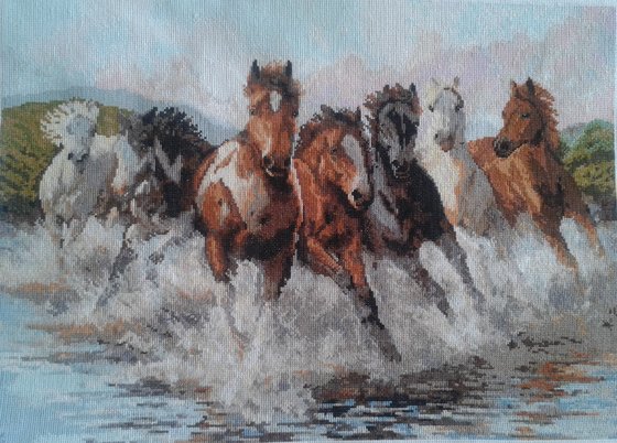 Работа «"В танце водяных брызг"»