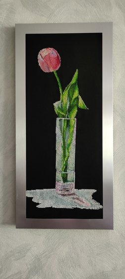 Работа «Тюльпан в вазе»