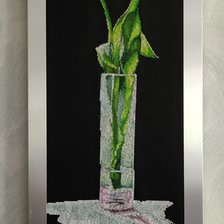 Работа «Тюльпан в вазе»