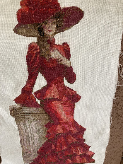 Работа «dama  v krasnom»