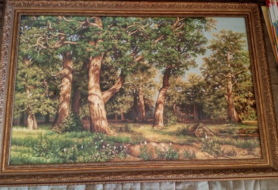 Работа «Дубовая роща, по картине И. Шишкина»