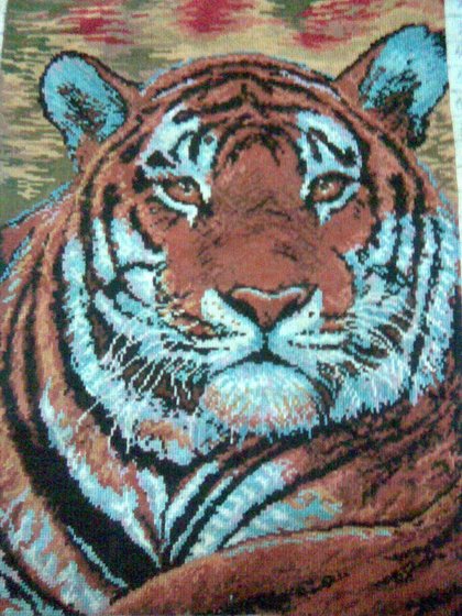 Работа «Тигр ( 45 цветов )»