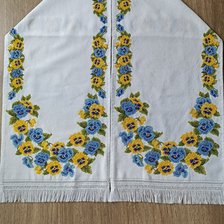 Работа «Рушнык " анютины глазки"»