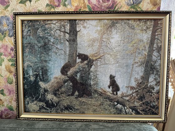 Работа «Утро в сосновом лесу»