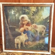 Работа «Девочка с поросятами»