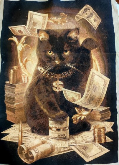 Работа «Денежный котик»