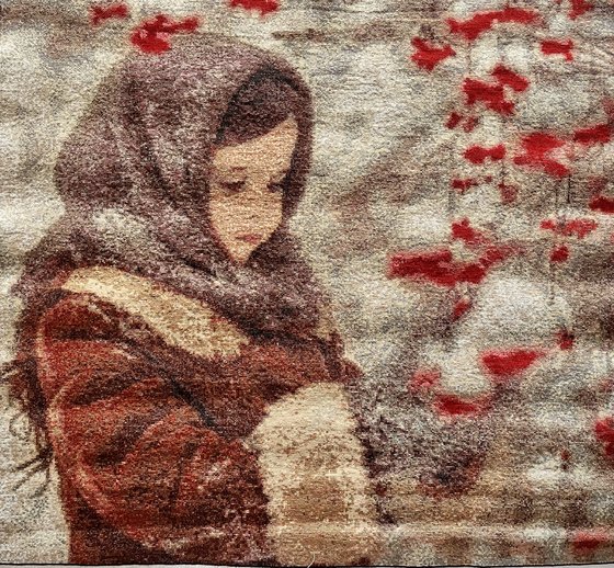 Работа «Девочка у рябины»