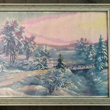 Работа «Зимняя река»