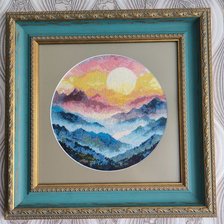 Работа «Рассвет в горах»