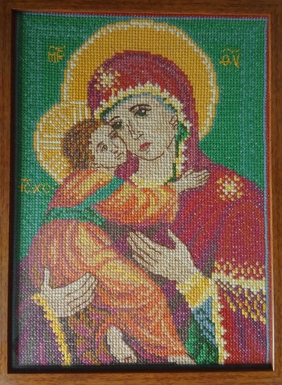 Работа «Владимирская икона Божьей Матери»