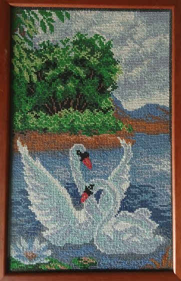 Работа «Пара лебедей»